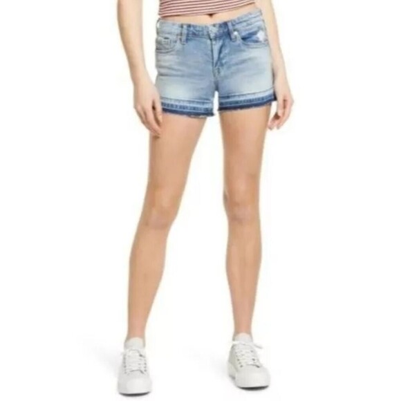Blank NYC The Essex Release Hem Denim Shorts High Potential Size 28 NWT - Picture 1 of 10